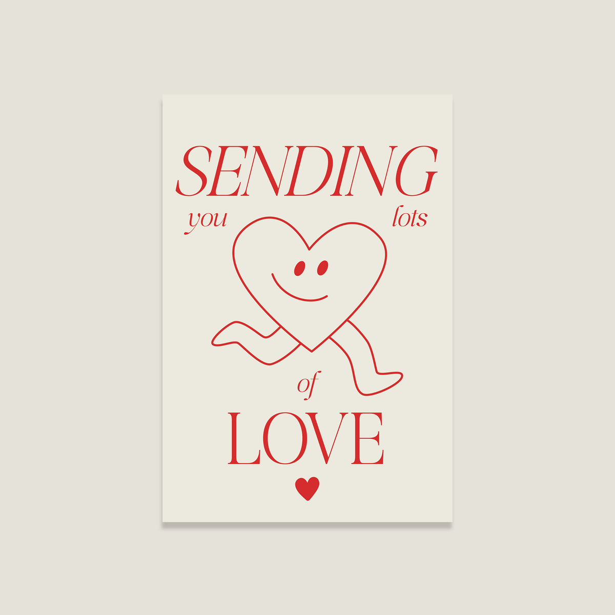 Postcard 'Sending Love'
