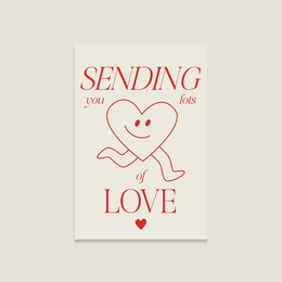Cartolina 'inviare amore'