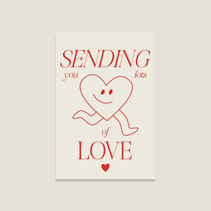 Postcard 'Sending Love'