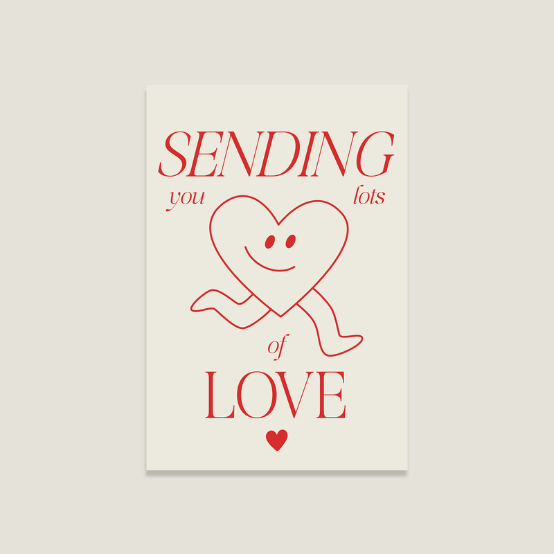 Postcard 'Sending Love'