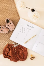 Fyllbøger Min graviditetsdagbog - Linen Beige