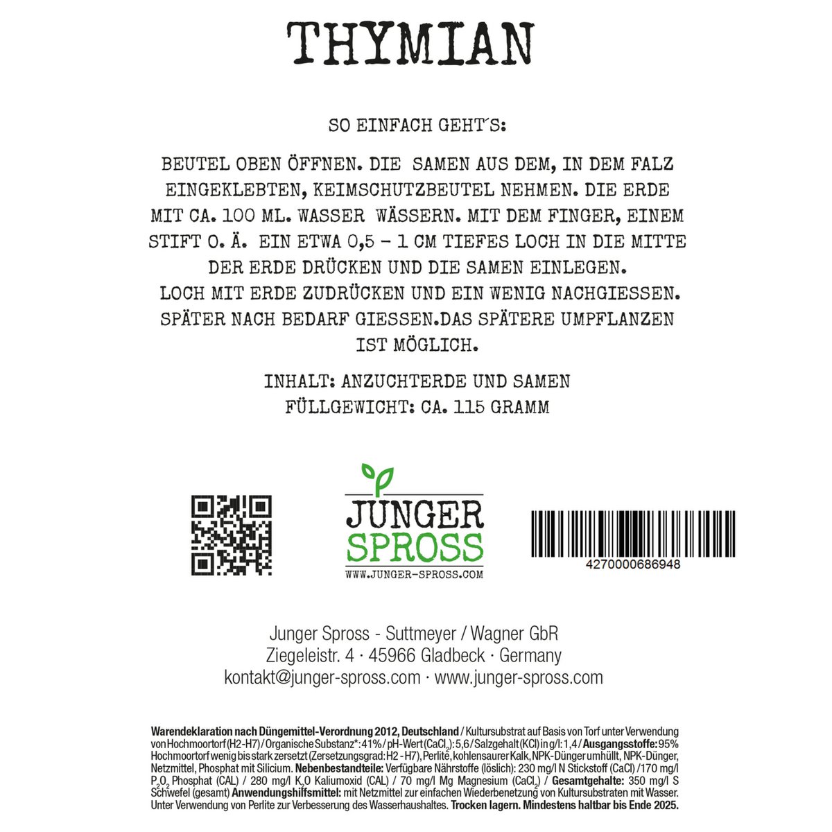 Against dreary workplaces (thyme)