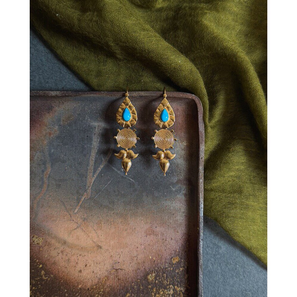 Na-gyen Akor | Pendientes Akor - Turquesa
