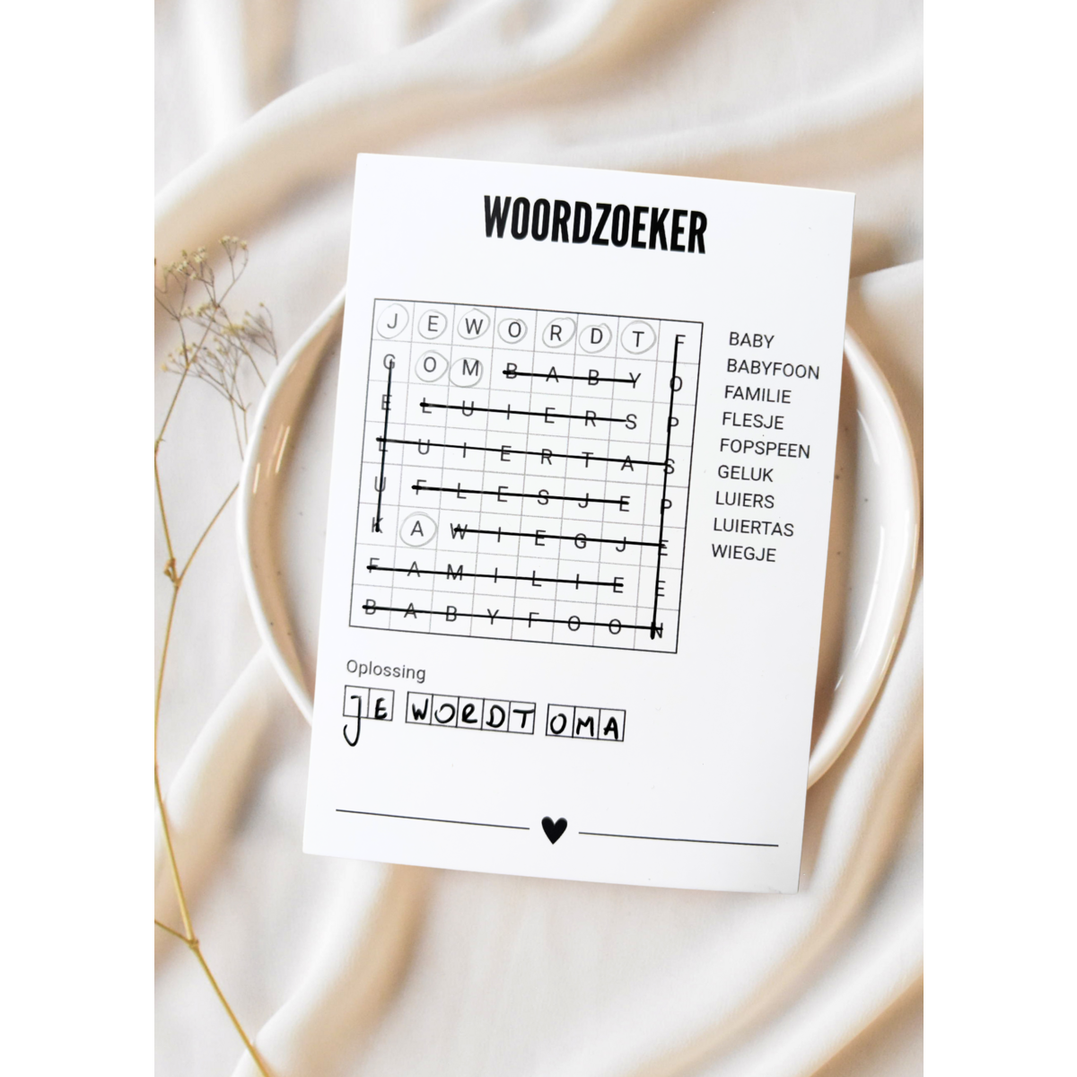 A6 Postcard • WordZoeker • Grandma