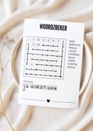 A6 Postcard • Wordzoeker • Babcia