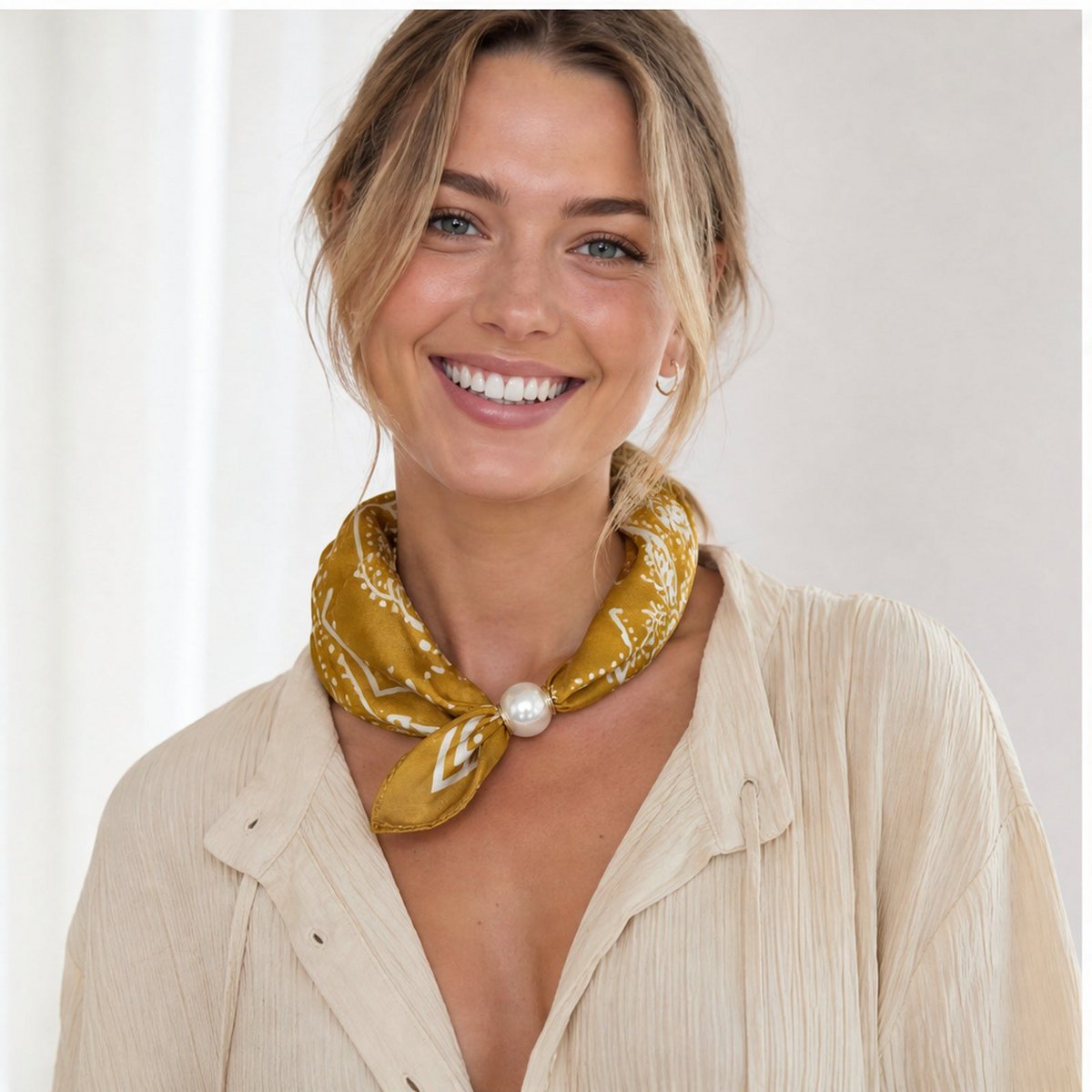 HS Pearl Scarf Dot Print - Multiple Colors