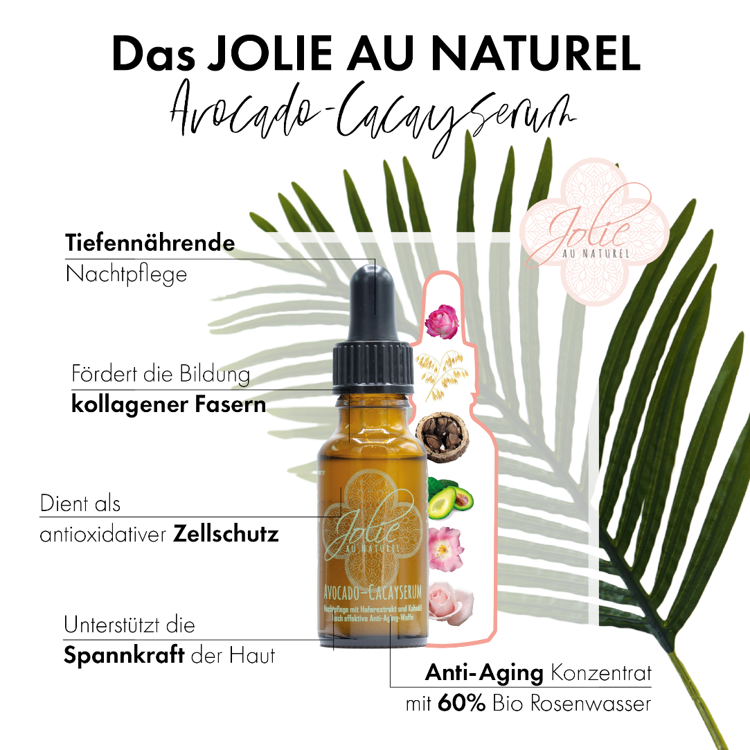 Avocado Cacay Nachtserum I Vitamin E I Vitamin A I beruhigend I anspruchsvolle Haut
