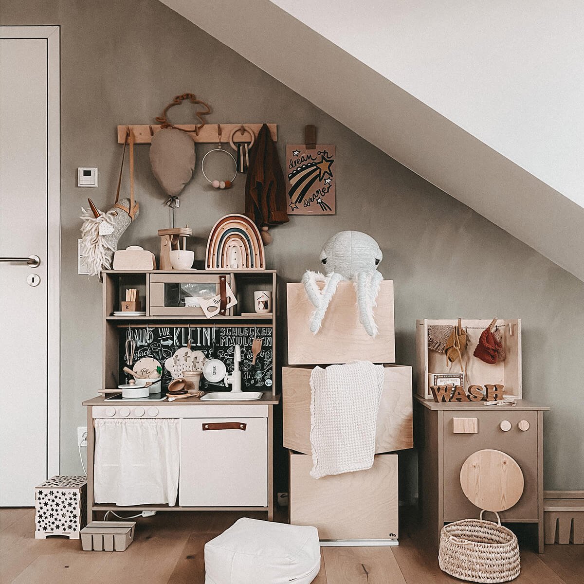 Folia do tablicy i tylny panel do kuchni dziecięcej IKEA