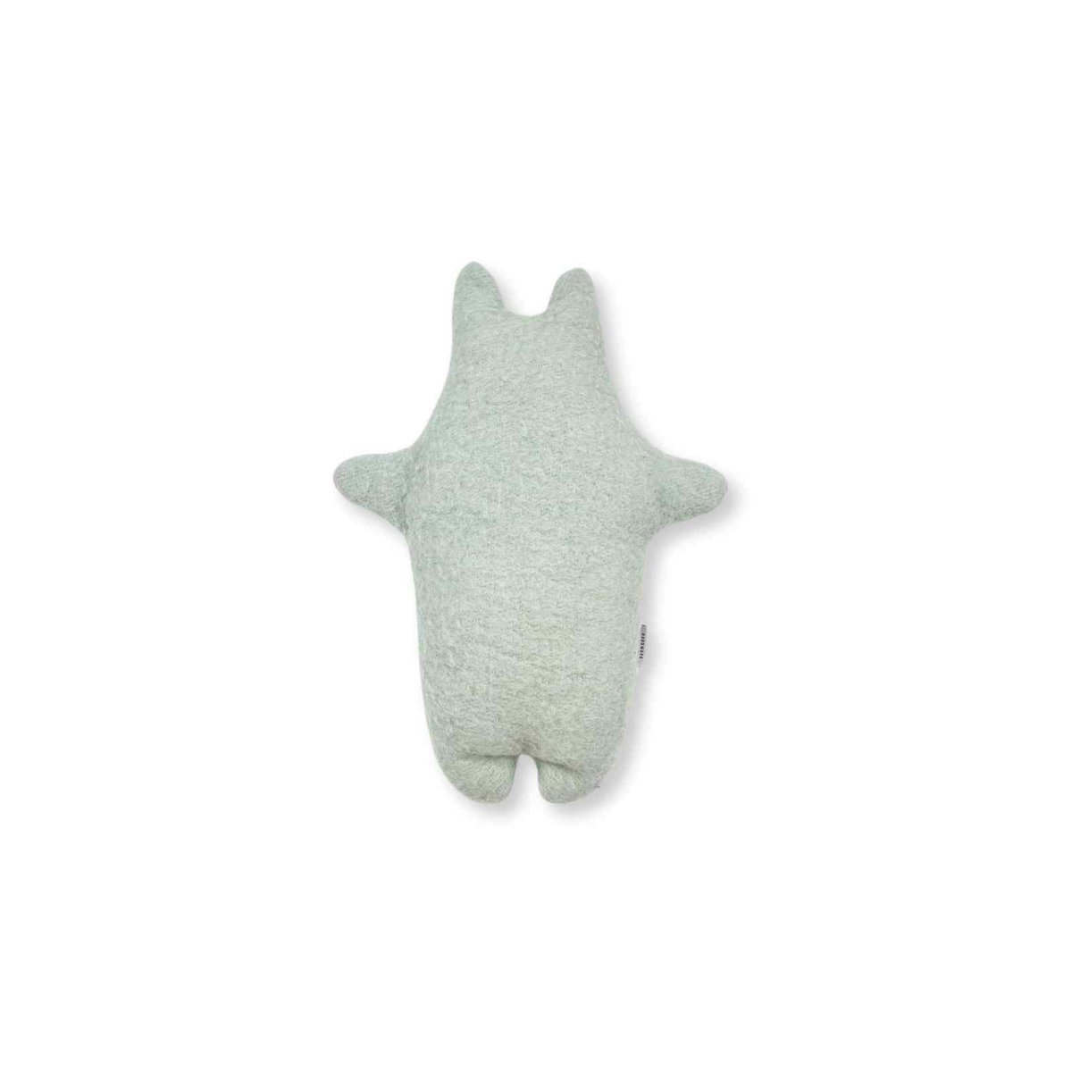 Hippo knuffel - Vintage wollen deken - Groen blauw