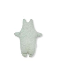 Peluche hipopótamo - Manta de lana vintage - Azul verde