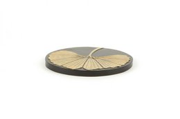 Set of 2 gingko bottle coasters in stone 