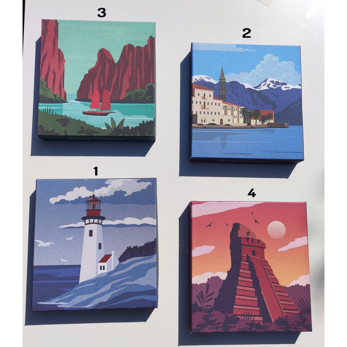 Coffret cadeau réutilisable en tableau © collection Voyage