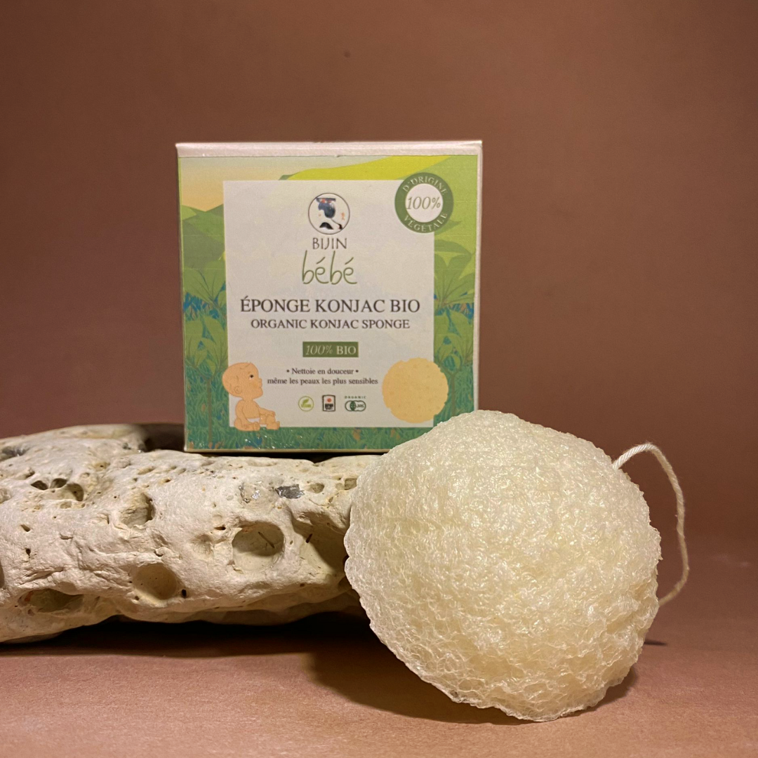Spugna detergente Konjac biologica per neonati