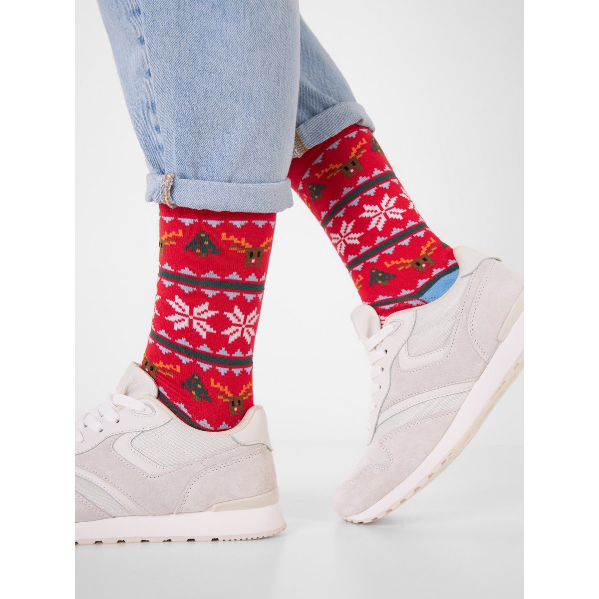 Organic socks XMas - Colorful socks with a Christmas pattern