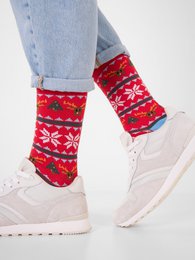 Organic socks XMas - Colorful socks with a Christmas pattern