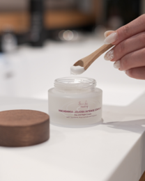 Rich anti-aging day and night cream with natural ingredients for nourished, youthful skin.