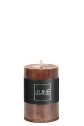Candela cilindrica J-Line - marrone - piccola - 18U