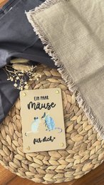 Money gift card - creative packaging for money gifts - financial injection, thank you & gift idea Thank you mice