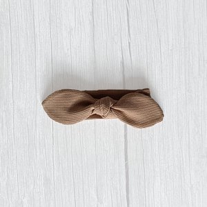Button headband Waffle jersey Cacao