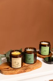 FRESH LEMONGRASS Mood Kerze - Braunglas Mini