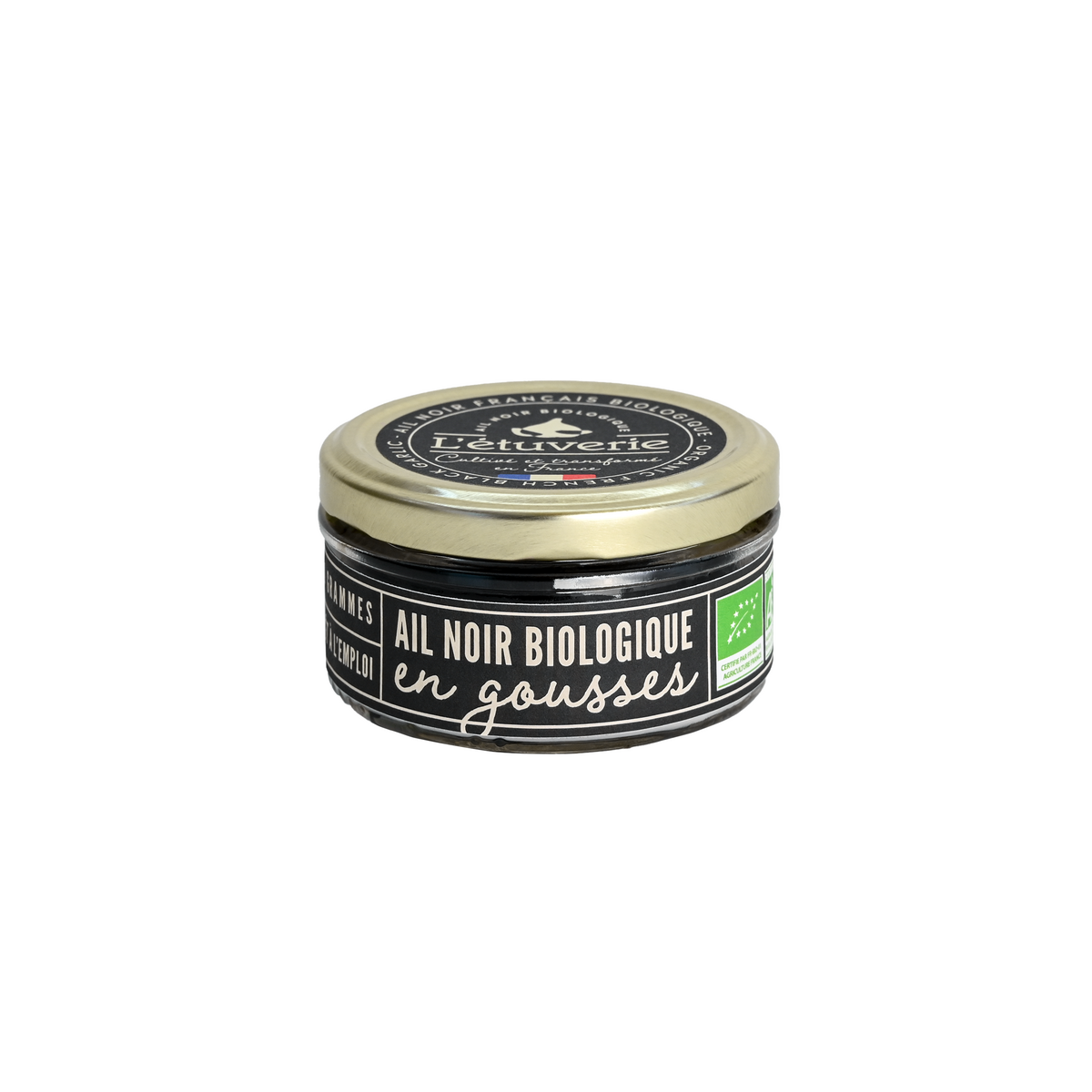 Ajo negro orgánico pelado