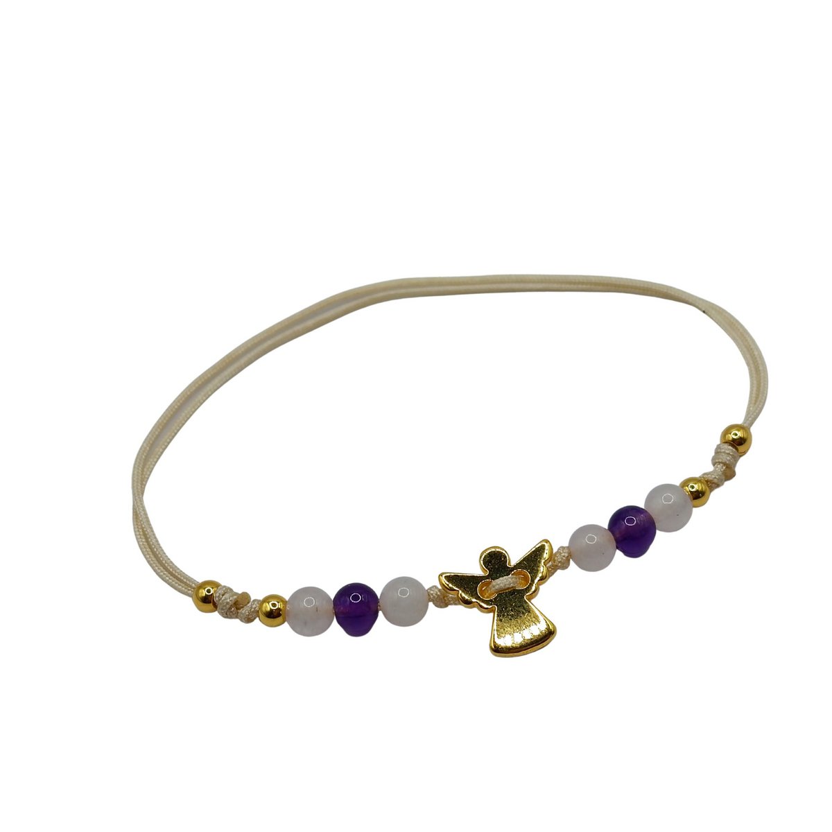 Guardian Edelsteen Armband met Macramé
