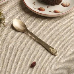 Bordskeer | Ren messing dessert håndlavet finish | Guld