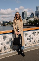 SEABREEZE SHOPPER raphia noir