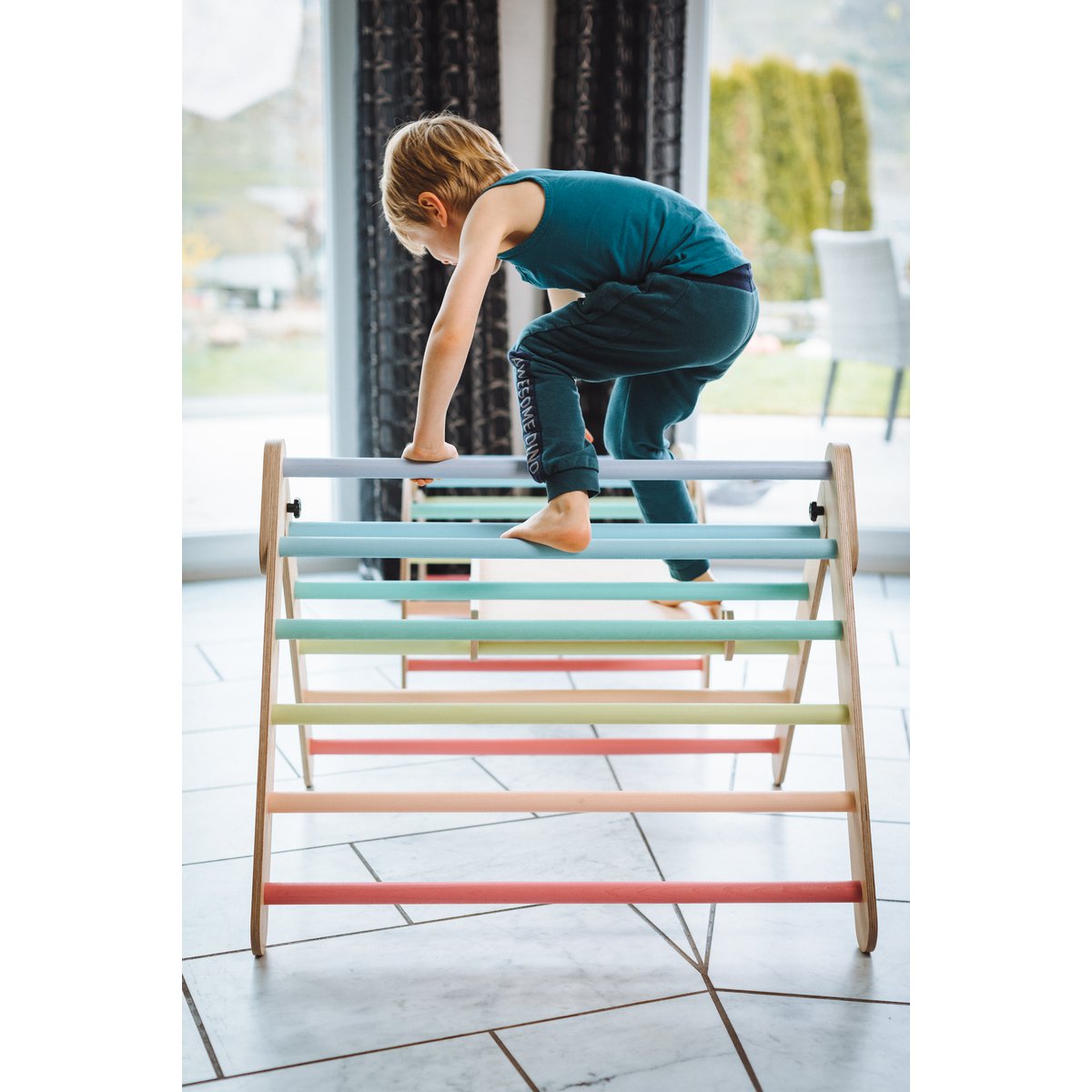 tiSsi® Pikler triangle / climbing triangle pastel colorful
