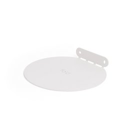 Etagère Befold ronde, 16cm, Blanc | Étagères murales/pièces en acier minimalistes, flottantes, invisibles pour plantes, ornements ou livres