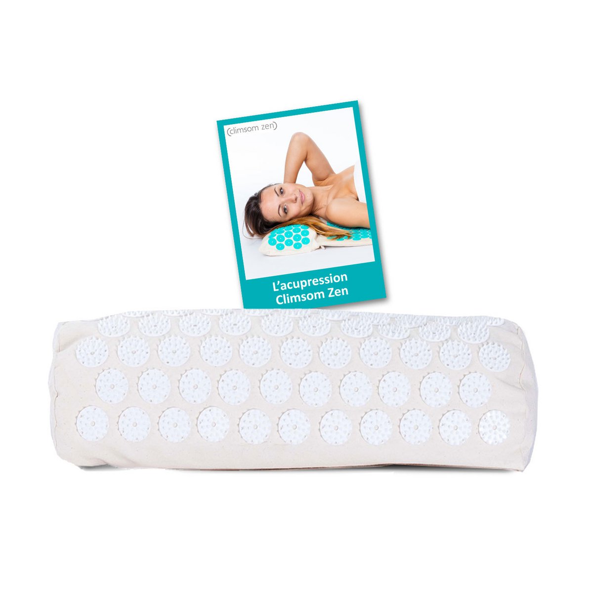 Coussin d'acupression et de thermothérapie, textiles et garnissages 100% bio Climsom Zen