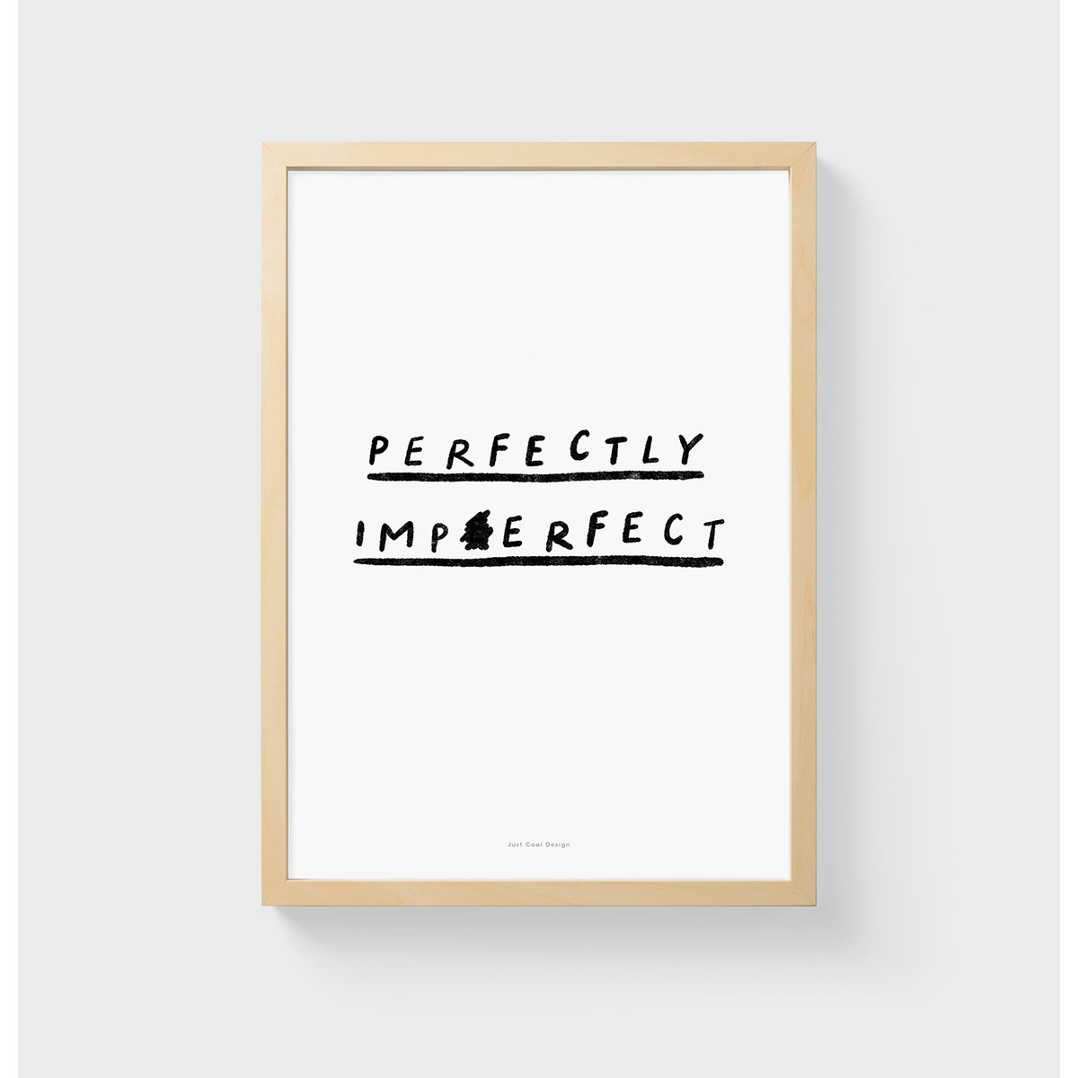 Quote Wall Art Print | Perfectly imperfect