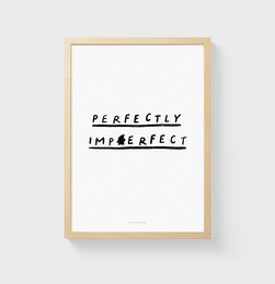 Quote Wall Art Print | Perfectly imperfect