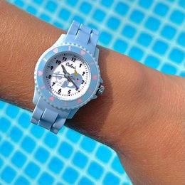 Zegarek dziecięcy Colori Kidz 5-CLK114 z wielorybem – silikonowy pasek – Ø 30 mm – niebieski