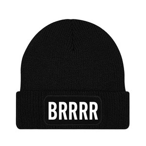 Beanie zwart BRRRR