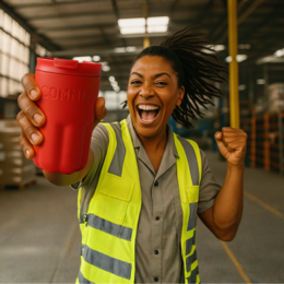 THE FLAME | Insulated Travel Mug | Signal Red
