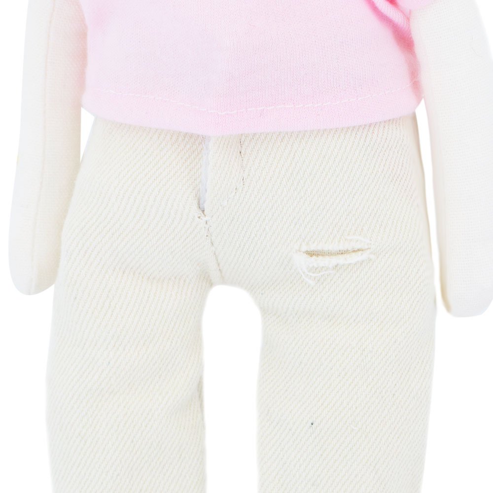 Cotton Soft Toy, Cotti Motti - Zoe The Sheep: Wide Jeans + Bonus Mermaid Tale (30 cm)