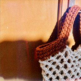 "Ingrid Grande" Crochet Beach Bag Terracotta + Creme + Mocha
