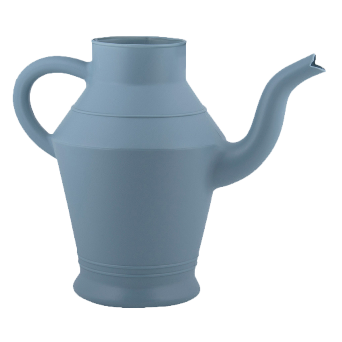 Vintage kunststof gieter - ↑ 22cm - Wit - Blauw - Groen