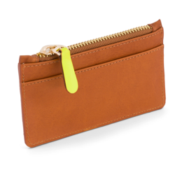Rosita card / coin holder - Cognac Yellow
