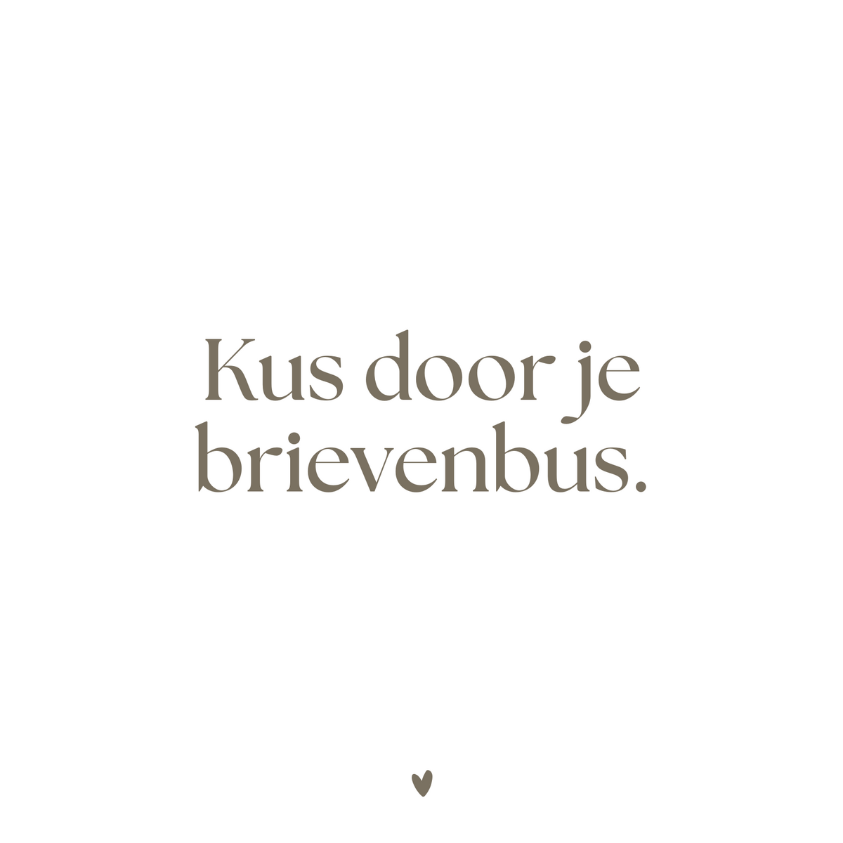 Greeting card | Kiss through your letterbox