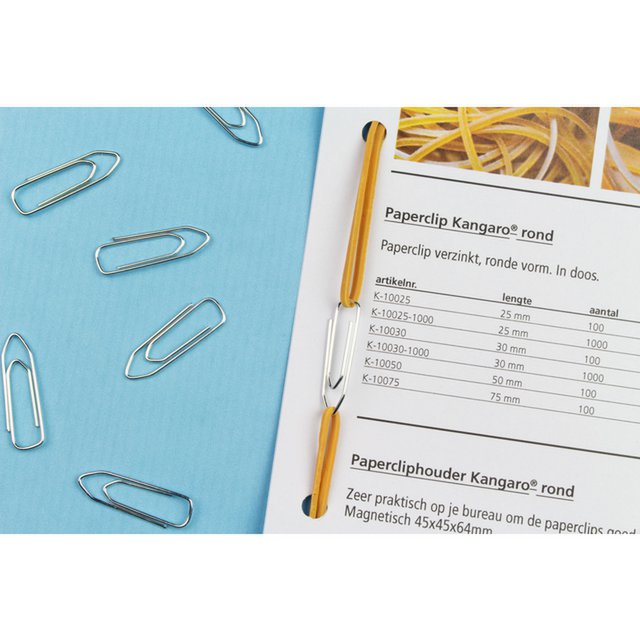 Paper clips Kangaro 26 mm angular box 1000 pcs galvanized