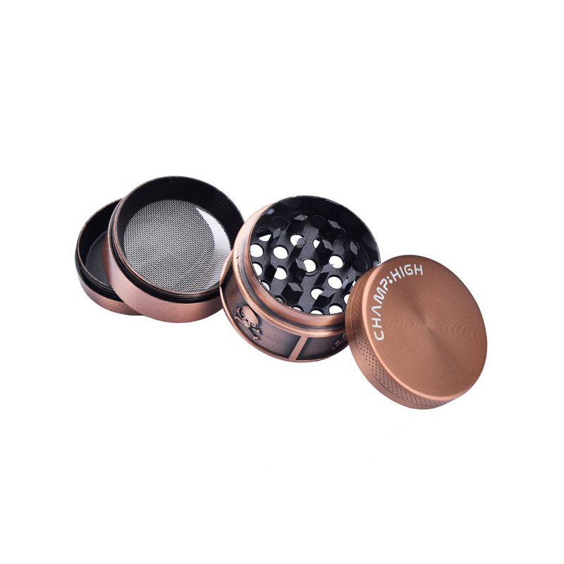 Présentoir 12 moulins à épices motif crâne - Arc en ciel, Rose Gold, Argenté et Or
