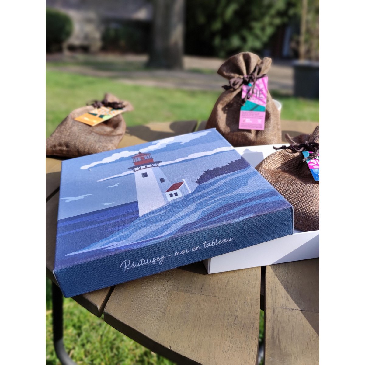 Coffret cadeau réutilisable en tableau © collection Voyage