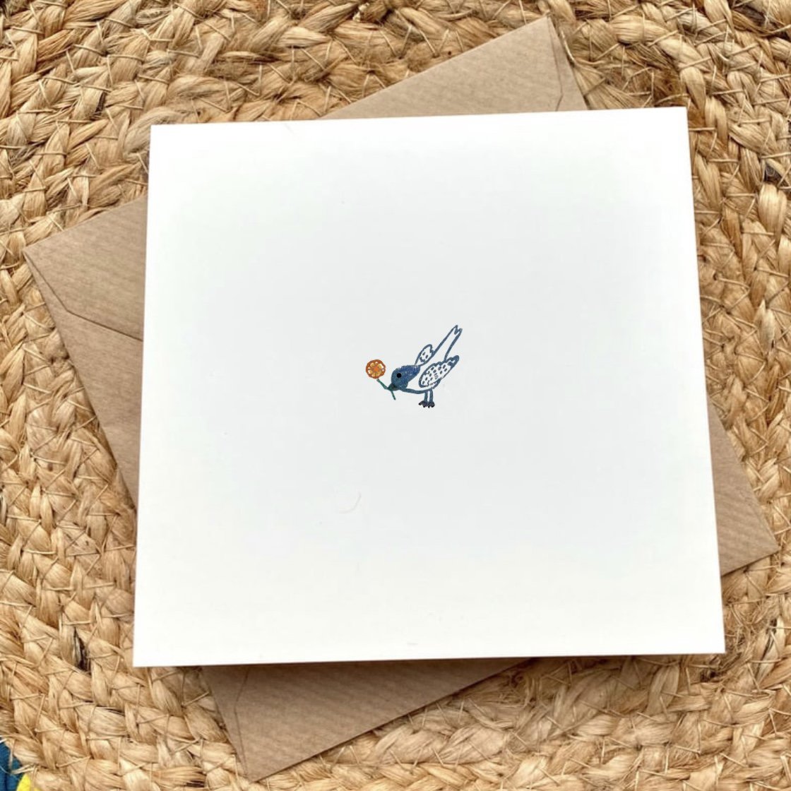 Card Blue Bird