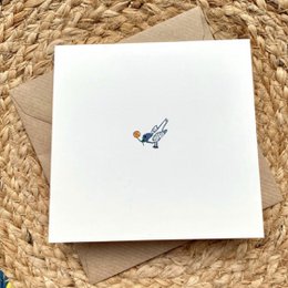 Karte Blauer Vogel