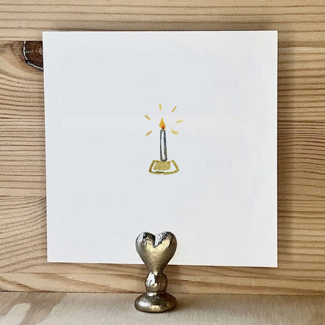 Bougie en carte