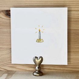 Bougie en carte