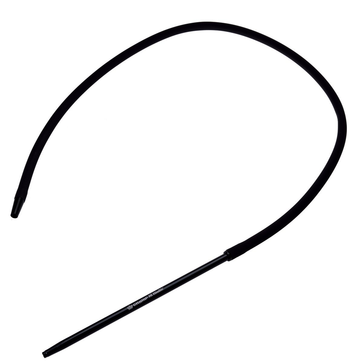 Wąż do sziszy/fajki wodnej/fajki wodnej z miękkim w dotyku silikonowym wykończeniem - Z aluminiową rączką - Czarny - Dostępny w kolorze czerwonym, niebieskim i czarnym - 1,5 m - Nadaje się do wszystkich rodzajów sziszy