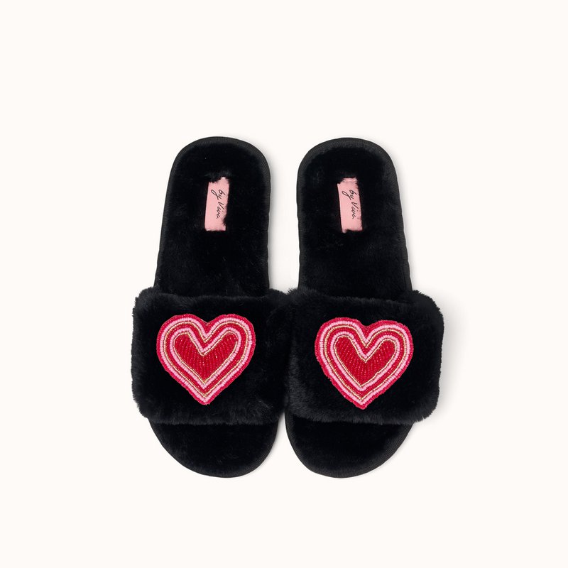 Black slippers